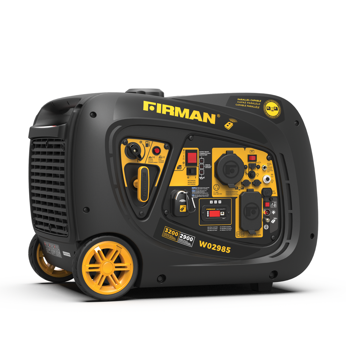FIRMAN Power Equipment Inverter Portable Generator 3200W Remote Start