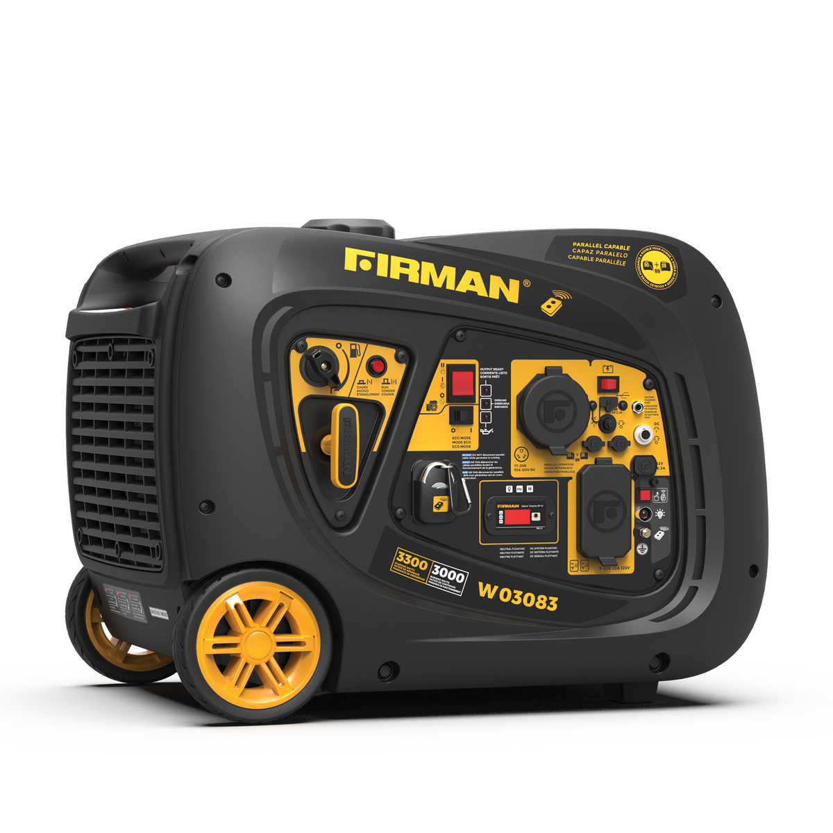 FIRMAN Power Equipment Inverter Portable Generator 3300/3000W Remote Start