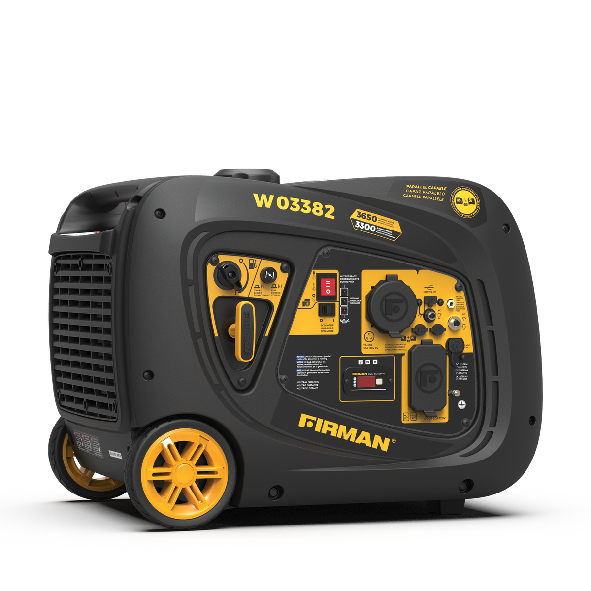 FIRMAN Power Equipment Gas Inverter Portable Generator 3650/3300W Electric Start