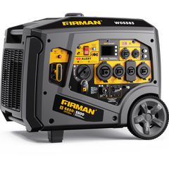 FIRMAN Power Equipment Gas Inverter Portable Generator 6850/5500 Watt Remote Start 120/240V CO Alert