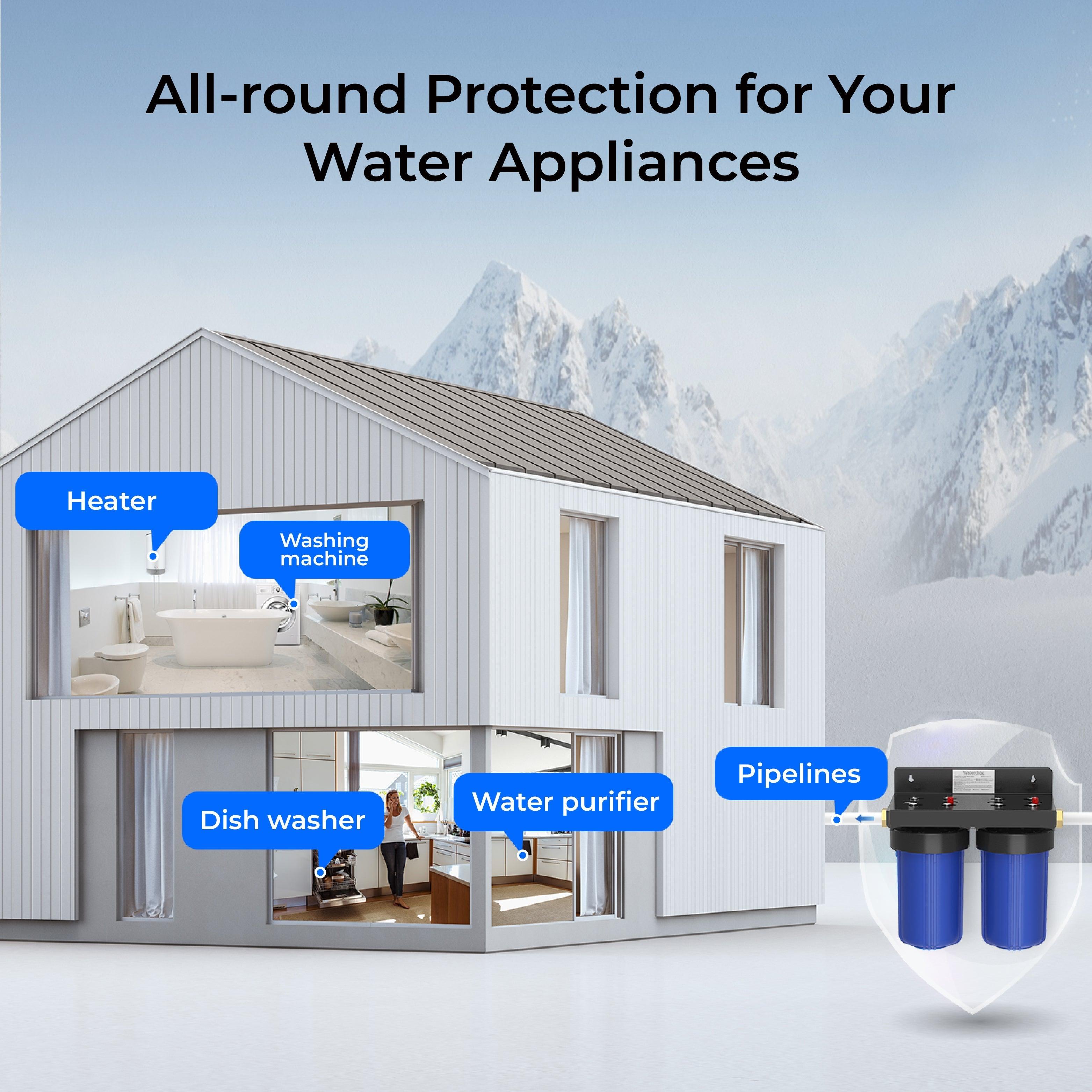 Waterdrop 2-Stage Whole House Water Filter System Reduce Iron&Manganese - Green Vista Living