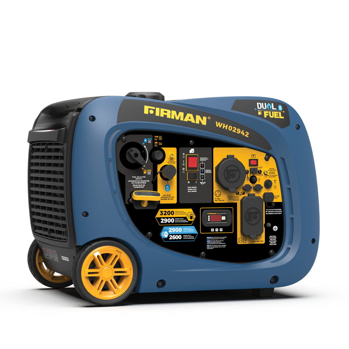 FIRMAN Power Equipment Refurbished Dual Fuel Inverter 3200/2900W Electric Start