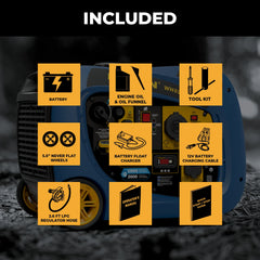FIRMAN Power Equipment Dual Fuel Inverter Portable Generator 3200/2900W Electric Start