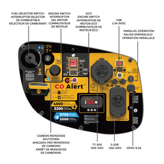 FIRMAN Power Equipment Refurbished Dual Fuel Inverter 4000/3200W Electric Start With CO Alert