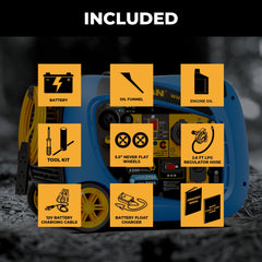 FIRMAN Power Equipment Dual Fuel Inverter Portable Generator 4000/3200W Electric Start with CO ALERT