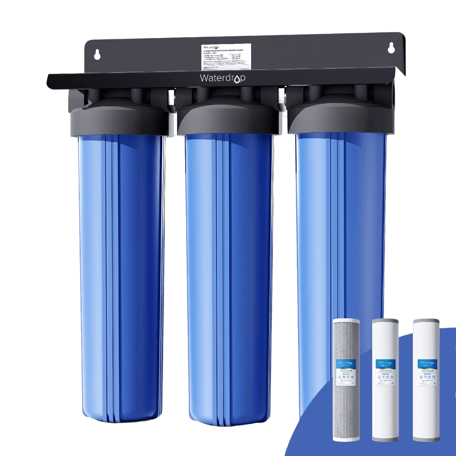 Waterdrop 2-Stage Whole House Water Filter System Reduce Iron&Manganese - Green Vista Living