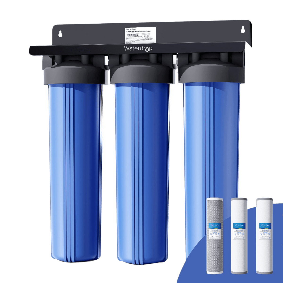 Waterdrop 2-Stage Whole House Water Filter System Reduce Iron&Manganese - Green Vista Living