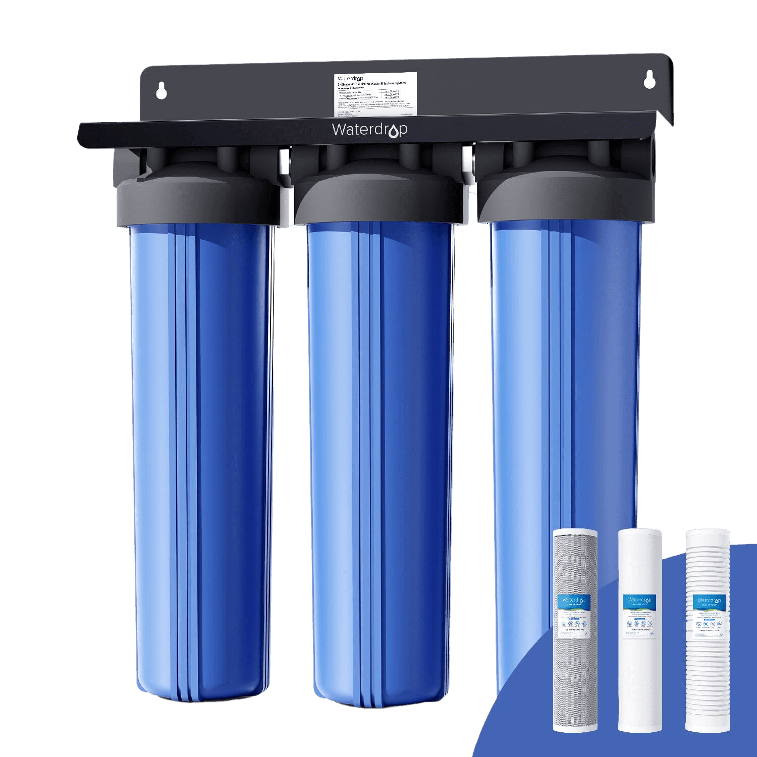 Waterdrop 2-Stage Whole House Water Filter System Reduce Iron&Manganese - Green Vista Living