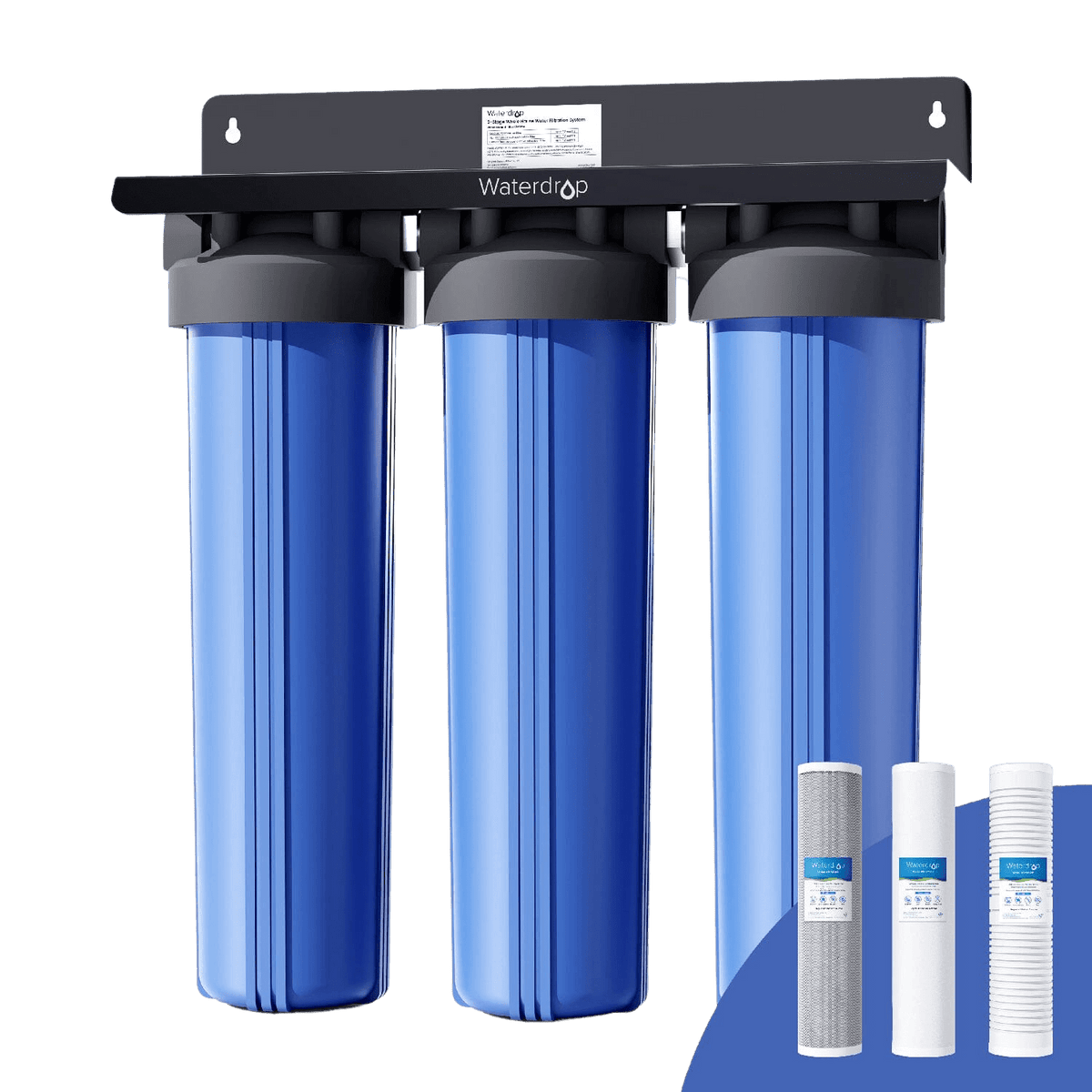 Waterdrop 2-Stage Whole House Water Filter System Reduce Iron&Manganese - Green Vista Living