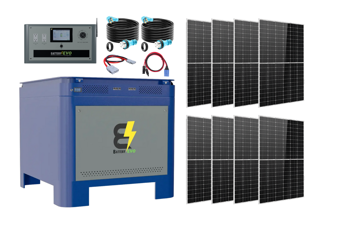 BatteryEvo WALRUS PACIFIC 48V 62kWh with 12.5kVA Inverter and 4.4kW Solar Panel