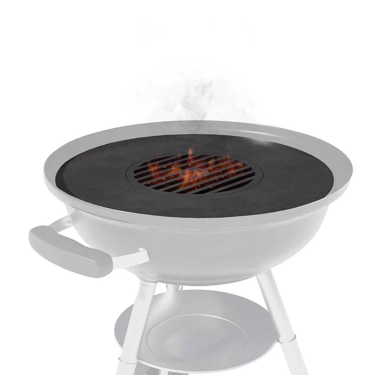 Arteflame Two-Piece Flat-Top Insert — Fits Weber Kettle Charcoal Grills (Griddle Ring + Center Grill Grate) - Green Vista Living