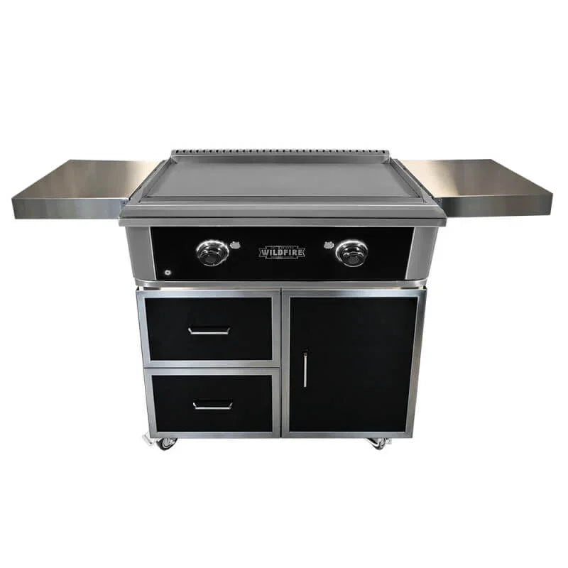 Wildfire Ranch Pro 30 Inch Black Stainless Steel Freestanding Gas Griddle - Green Vista Living