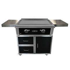 Wildfire Ranch Pro 30 Inch Black Stainless Steel Freestanding Gas Griddle - Green Vista Living