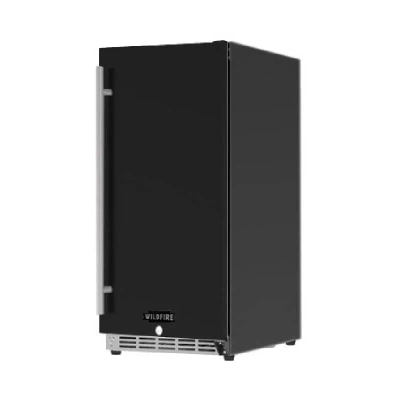 Wildfire 15 Inch 3.2 Cu. Ft. Stainless Steel Outdoor Refrigerator w/ Black Sleeve - Green Vista Living
