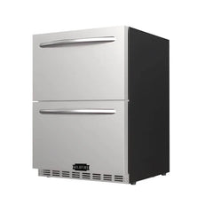 Wildfire 24 Inch 5.3 Cu. Ft. Double Drawer Outdoor Refrigerator - WFRDD-24 - Green Vista Living