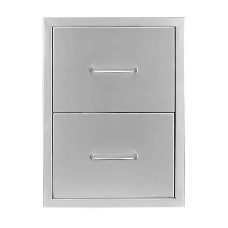 Wildfire 16 X 22 304 SS Double Drawer - WFDDW1622-SS - Green Vista Living