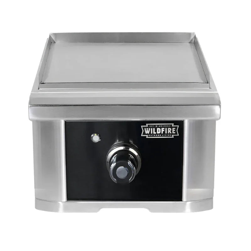 Wildfire Ranch Pro 15 Inch Black Stainless Steel Built-In Gas Griddle - Green Vista Living