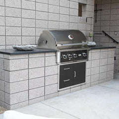 Wildfire Ranch Pro 36 Inch Black 304 Stainless Steel Built In Gas Grill - Green Vista Living