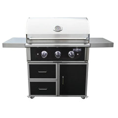 Wildfire Ranch Pro 30 Inch Black 304 Stainless Steel Freestanding Gas Grill - Green Vista Living