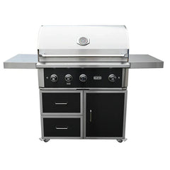 Wildfire Ranch Pro 36 Inch Black 304 Stainless Steel Freestanding Gas Grill - Green Vista Living