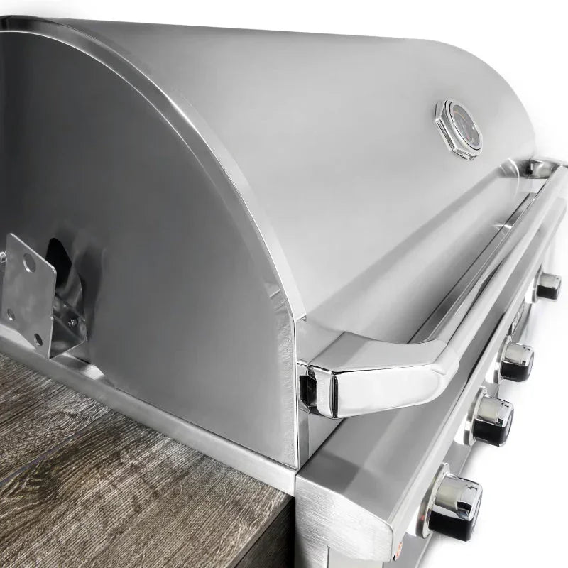 Wildfire Ranch Pro 36 Inch Black 304 Stainless Steel Built In Gas Grill - Green Vista Living