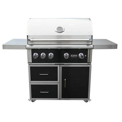 Wildfire Ranch Pro 42 Inch Black 304 Stainless Steel Freestanding Gas Grill - Green Vista Living
