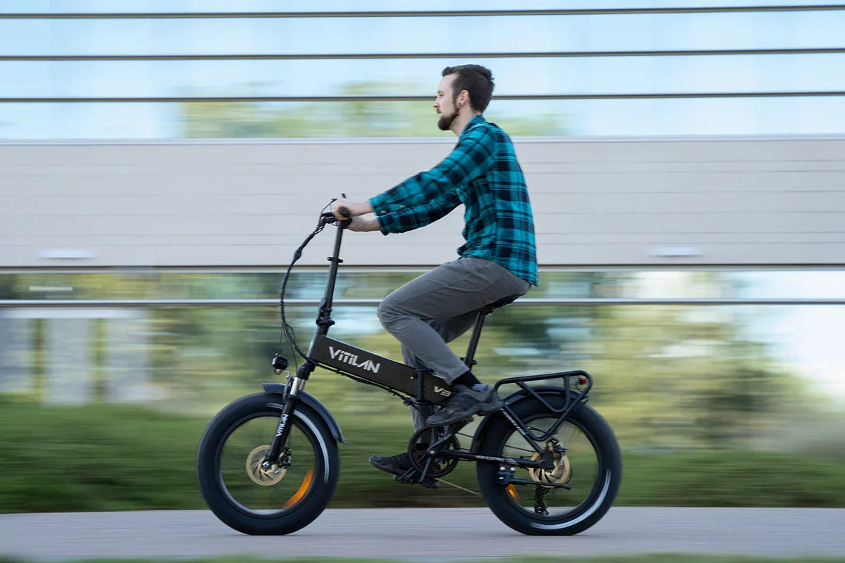 Vitilan V3 2.0 Folding Fat Tires Adult All Terrain Electric Bike Vitilan