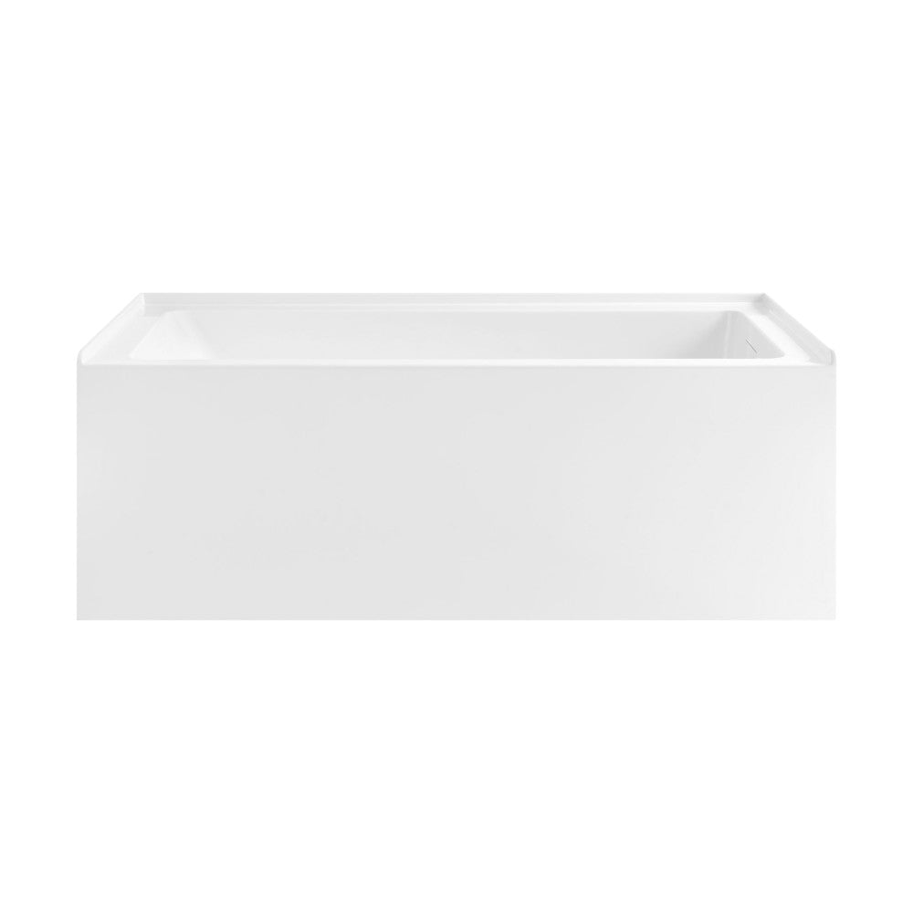 Swiss Madison Voltaire 60 x 30 Skirted Right Drain Soaking Apron Bathtub in Glossy White with Integrated Overflow, Drain Included (12 - Pack)