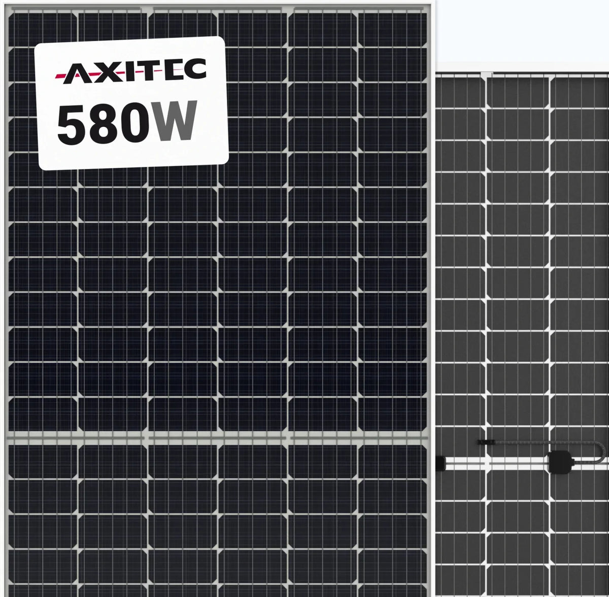 Axitec AC-580TGB/144TS 580Watt 144 Cell Bifacial Silver Frame Solar Panel