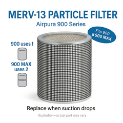 Airpura 900/900 MAX MERV‑13 Particle Filter Airpura