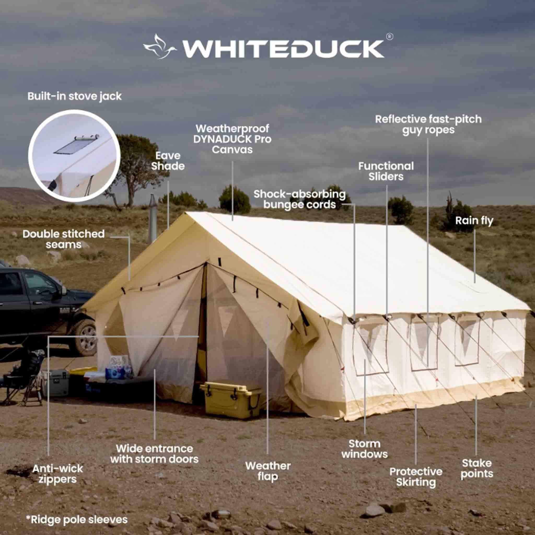 8'x10' Alpha Wall Tent - Green Vista Living