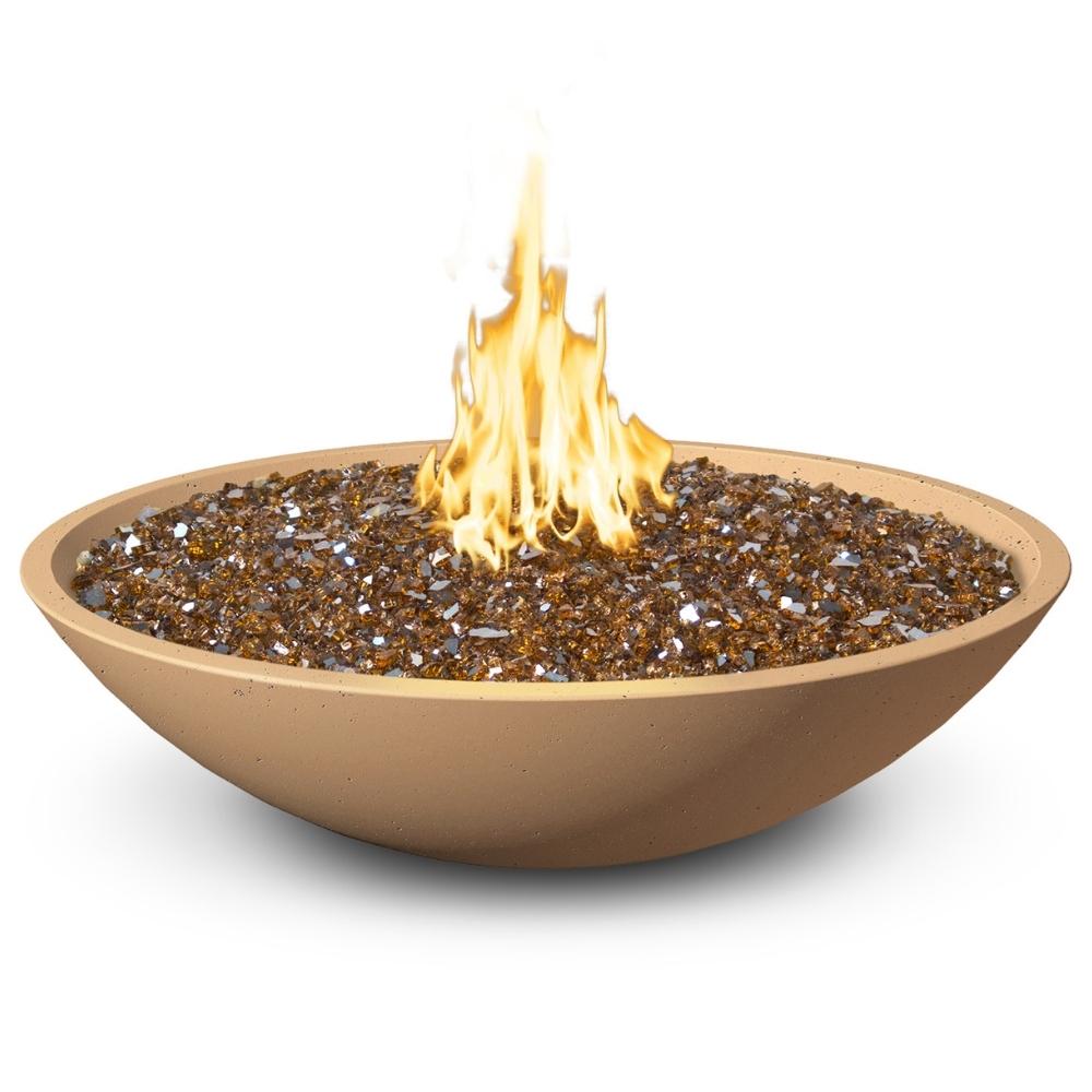 American Fyre Designs Marseille 40-Inch Round Concrete Gas Fire Bowl