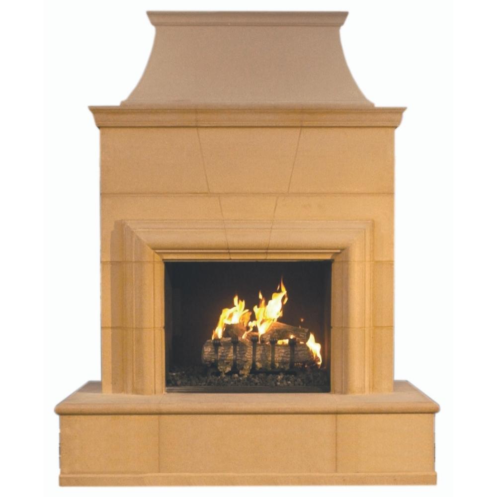 American Fyre Designs Cordova 76-Inch Recessed Hearth Outdoor Gas Fireplace