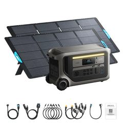 Anker SOLIX F3000 Portable Power Station + 400w Bifacial Solar Panel