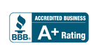 BBB Accredited Business A+ Rating 