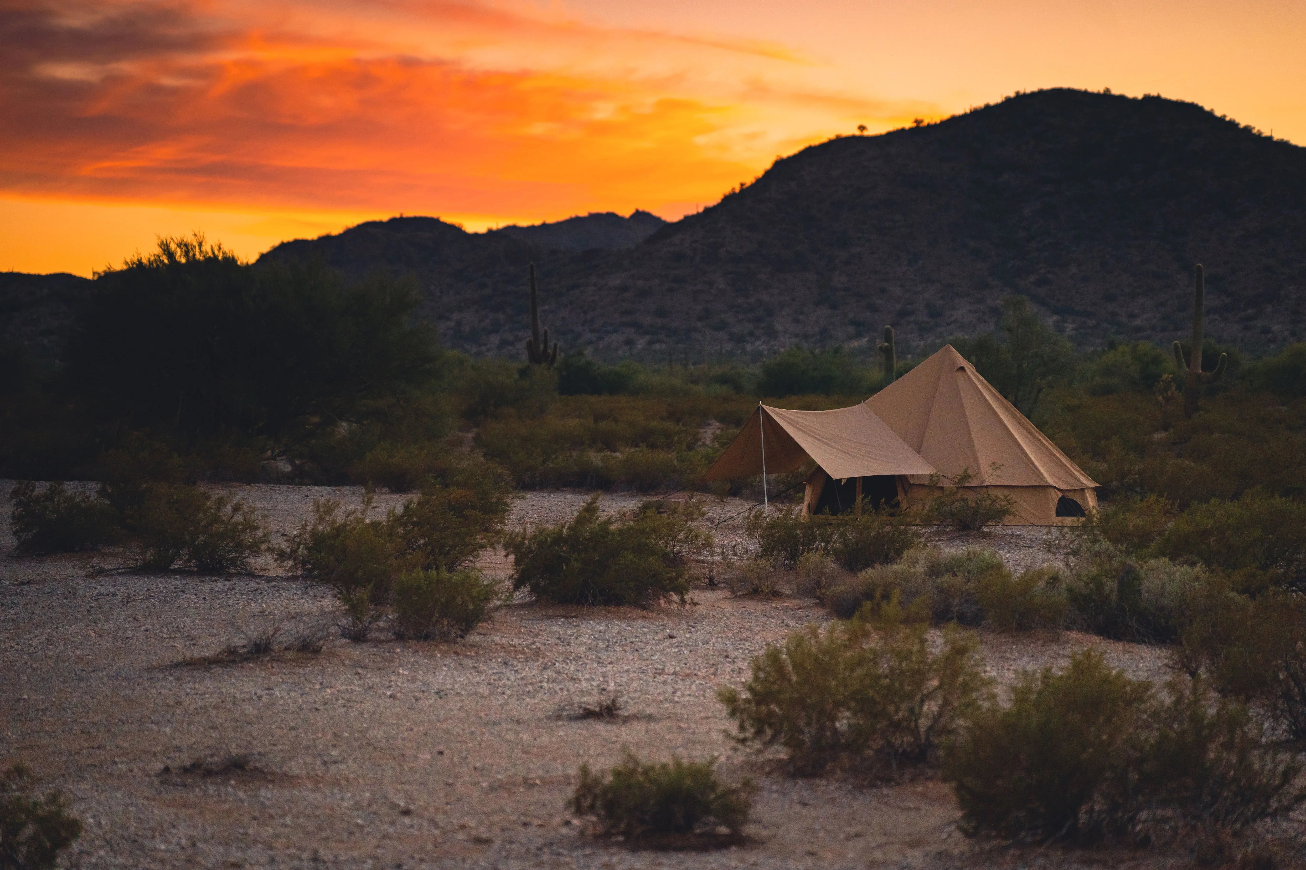 Awning for Bell tents - Green Vista Living