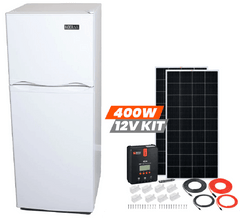 Kodiak 6 cu ft Solar (DC) Refrigerator-Freezer with 400 Watt Solar Power Kit