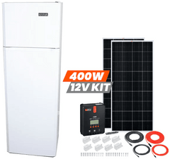 Kodiak 9 cu ft Solar (DC) Refrigerator and 400 Watt Solar Power Kit