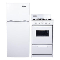 Kodiak Matching Set - 6 cu ft DC Refrigerator Freezer and 20" Propane Range
