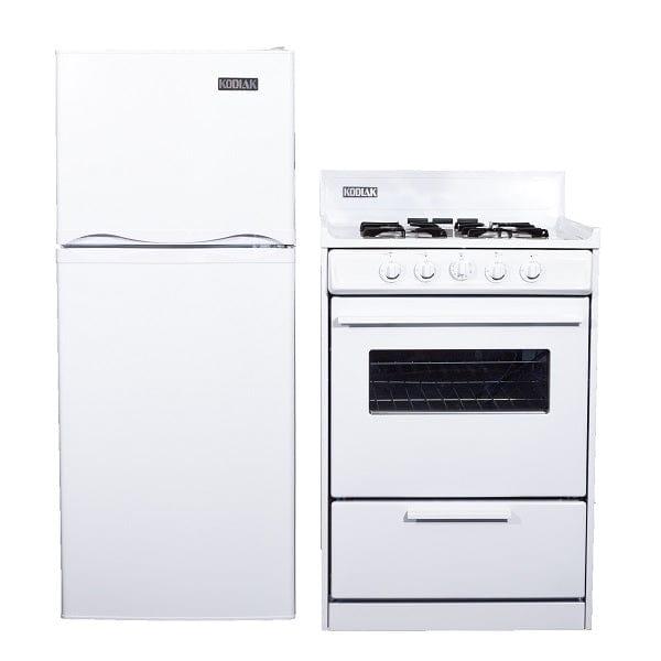 Kodiak Matching Set - 6 cu ft DC Refrigerator Freezer and 24" Propane Range