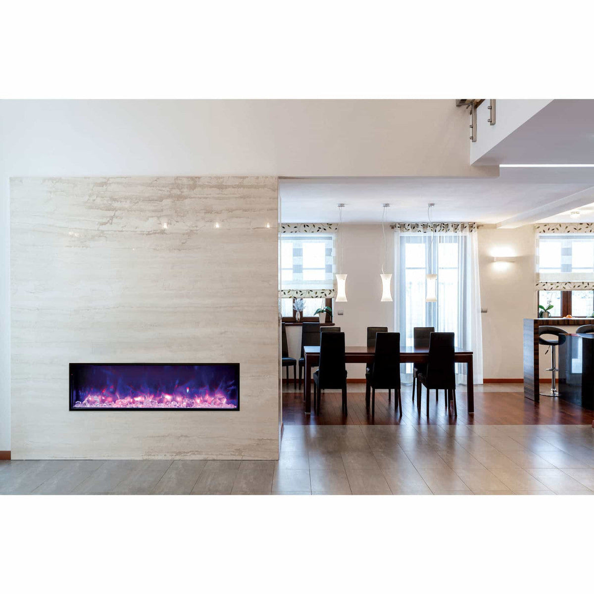 Amantii 50 Inch Panorama Slim BI-50-SLIM-OD Linear Indoor or Outdoor Electric Fireplace