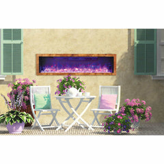 Amantii Panorama BI-88-DEEP-OD Deep 72 Inch linear Indoor or Outdoor Electric Fireplace