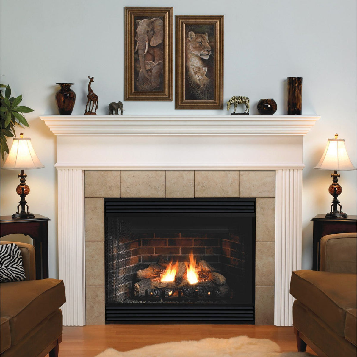 American Hearth Empire Keystone Deluxe B-Vent Fireplace - 36"