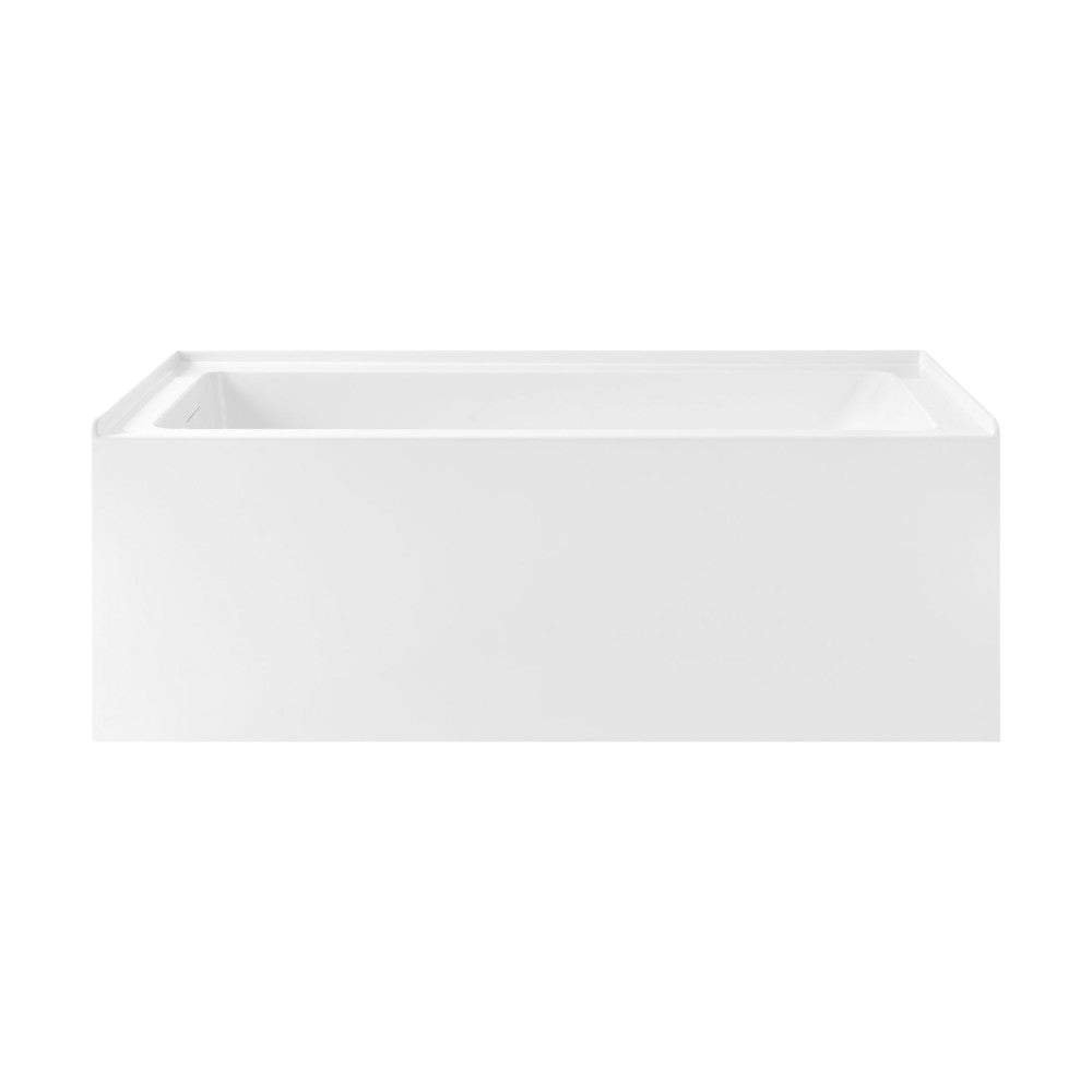 Swiss Madison Voltaire 60 x 30 Skirted Left Drain Soaking Apron Bathtub in Glossy White with Integrated Overflow, Drain Included (12 - Pack)