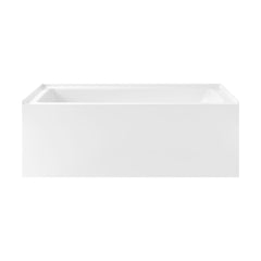 Swiss Madison Voltaire 60 x 30 Skirted Left Drain Soaking Apron Bathtub in Glossy White with Integrated Overflow, Drain Included (12 - Pack)