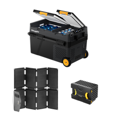 BougeRV CRD2 Dual Zone Solar Battery Portable Fridge Kit