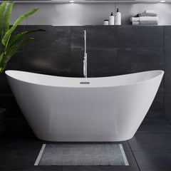 Swiss Madison Ivy 60" Double Slipper Freestanding Bathtub