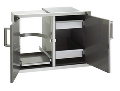 Fire Magic Double Doors with Trash Tray & Dual Drawers