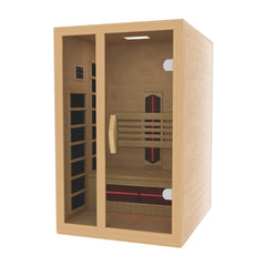 Golden Designs "Gracia" Full Spectrum Infrared Sauna 1-Person w/ Hemlock DYN-6119-03-FS