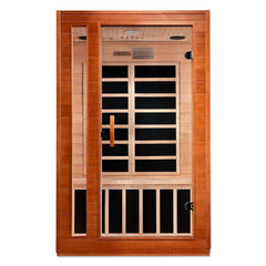 Golden Designs Low EMF 2-Person Dynamic "Cardoba" FAR Infrared Sauna with Hemlock Wood | Model: DYN-6203-01